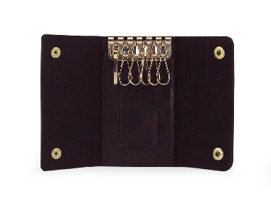 Llavero de Piel ACQ con 6 llaves color Marron
