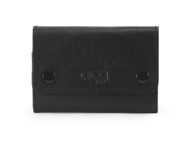 Llavero de Piel ACQ con 8 llaves color Negro