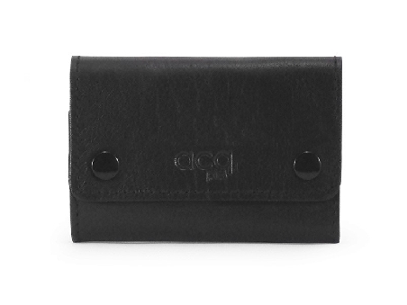 Llavero de Piel ACQ con 8 llaves color Negro