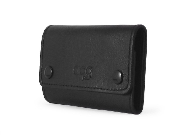 Llavero de Piel ACQ con 8 llaves color Negro