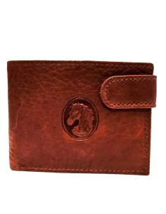 Americana con monedero de Piel Caballo en Marron