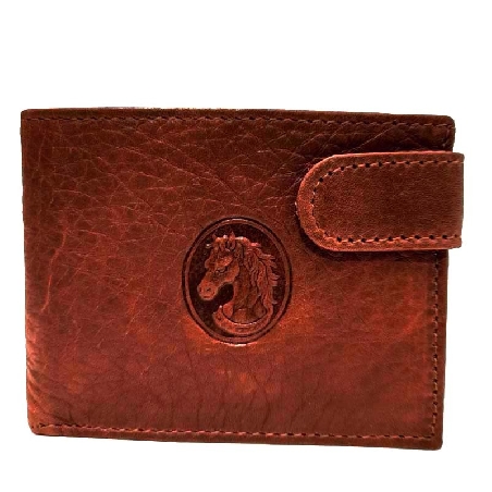 Americana con monedero de Piel Caballo en Marron
