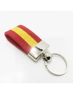 Lllavero de lona con la bandera de España
