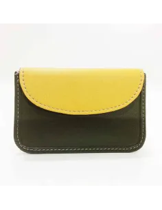 Mini monedero Tarjetero en Piel combinado colores