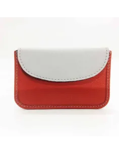Mini monedero Tarjetero en Piel combinado colores 2