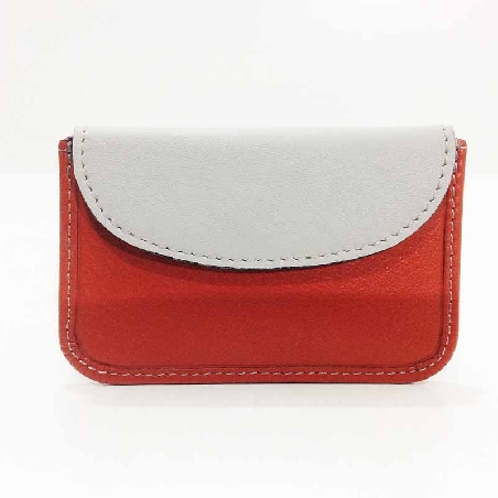 Mini monedero Tarjetero en Piel combinado colores