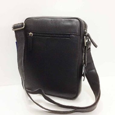 Bolso de piel para hombre D&L en Negro tamaño mediano
