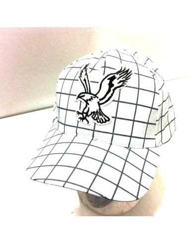 Gorra de cuadro decorada Aguila