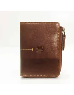 Cartera para hombre de piel Palma con cierre de cremallera Cuero