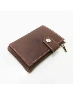 Monedero Tarjetero de Titto Bluni Casual color Brandy