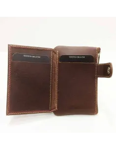 Monedero Tarjetero de Titto Bluni Casual color Brandy 2
