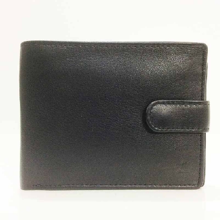 Cartera Americana grande de Piel JL Classic en color Negro