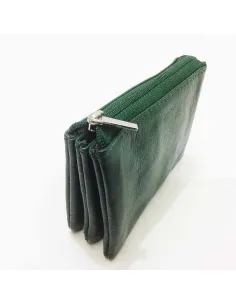 Monedero de JL Piel con tres Apartados en Verde 2