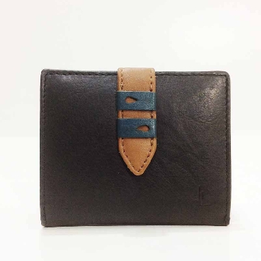 Mini Billetero para Mujer de Piel Alejandria en Negro