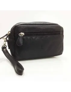 Bolso de Mano para Hombre en Piel JL Negro