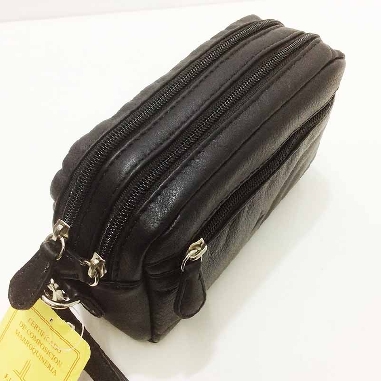 Bolso de Mano para Hombre en Piel JL Negro