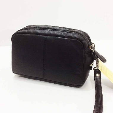 Bolso de Mano para Hombre en Piel JL Negro