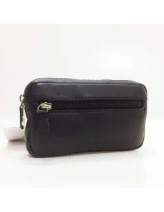 Bolso para llevar al Cinturon de Piel JL en Negro