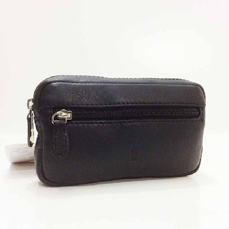 Bolso para llevar al Cinturon de Piel JL en Negro