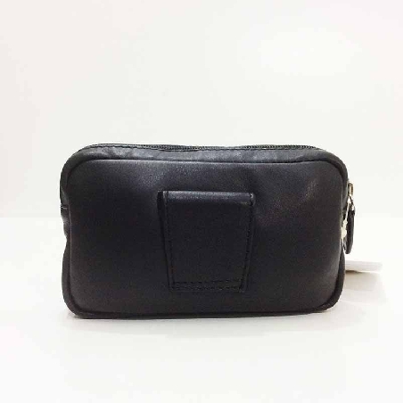 Bolso para llevar al Cinturon de Piel JL en Negro