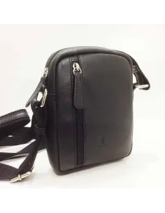Bolso pequeño de Piel para hombre en Negro JL