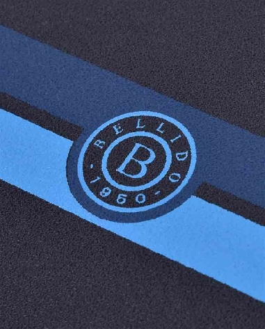 Billetera hombre de Piel color Negro con Azul Bellido