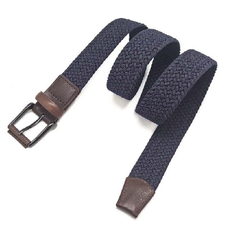 Cinturon Trenzado para Hombre en Azul Marino Dalvi