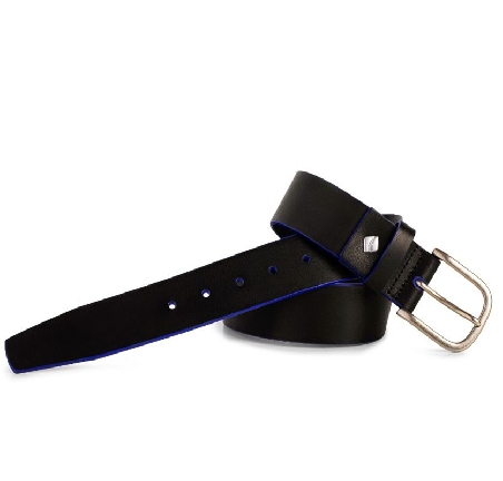 Cinturon talla grande hombre en Piel Negro Dalvi