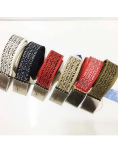 Cinturon ancho de lona privata letras Chapon 2