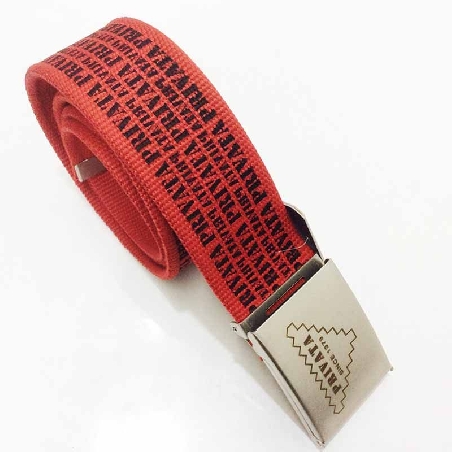 Cinturon ancho de lona privata letras Chapon