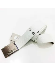 Cinturon de lona privata en Blanco Chapon