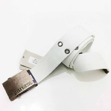 Cinturon de lona privata en Blanco Chapon