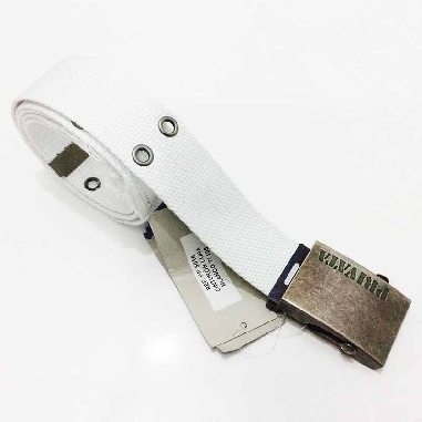 Cinturon de lona privata en Blanco Chapon
