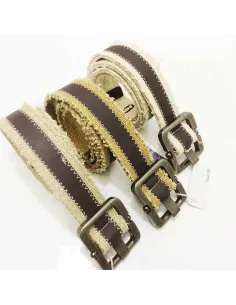 Cinturon de privata combinado lona tipo rafia