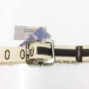 Cinturon de privata combinado lona tipo rafia