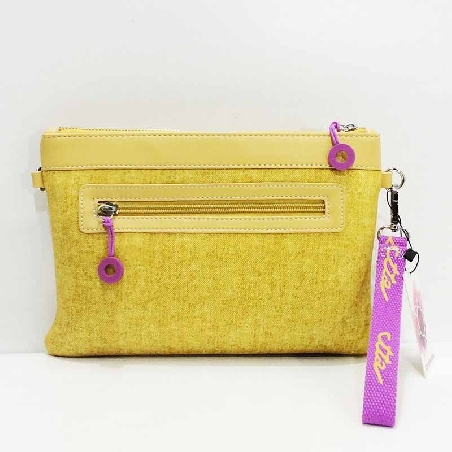 Bolso cartera de caminatta Papagayo en color Mostaza