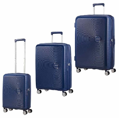 Set de maletas American Tourister Soundbox Azul Marino