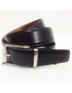 Cinturon para hombre de bellido Reversible Negro-Cuero