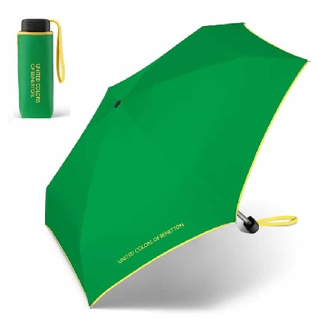 Paraguas ultra mini Benetton Assorted Verde