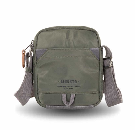 Bolso hombre de Liberto en Nylon Kaki