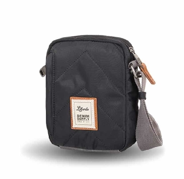 Bolso hombre de Liberto en Nylon Negro