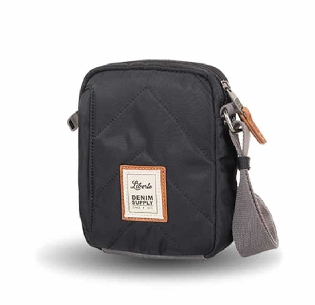 Bolso hombre de Liberto en Nylon Negro