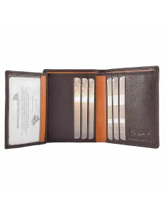 Billetera para chico Wildzone Sunset piel Marron 2