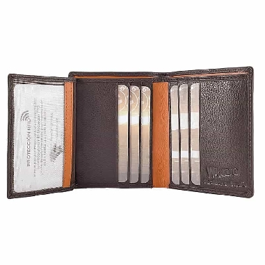 Billetera para chico Wildzone Sunset piel Marron