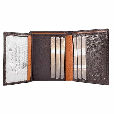 Billetera para chico Wildzone Sunset piel Marron
