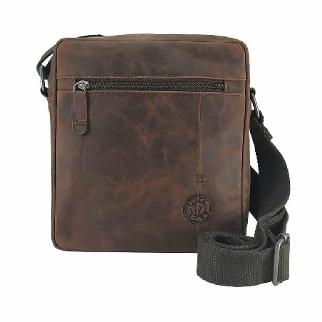 Bandolera hombre Piel artesanal Nature Wildzone Cuero