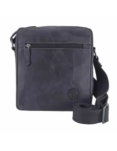 Bolso hombre Piel artesanal Nature Wildzone Negro