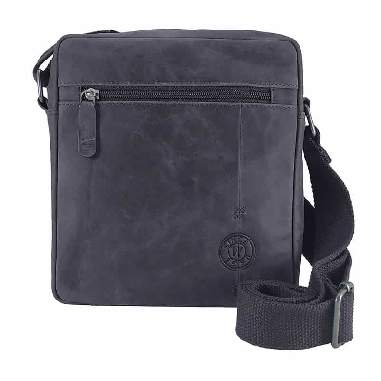 Bolso hombre Piel artesanal Nature Wildzone Negro