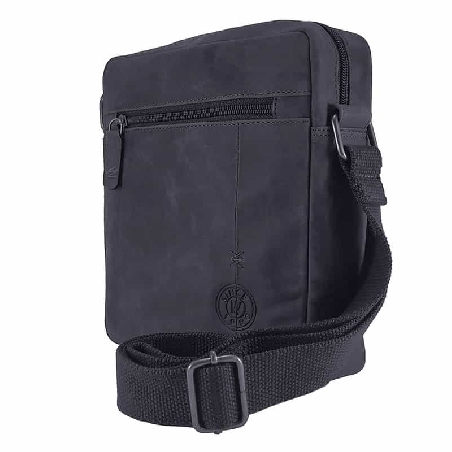 Bolso hombre Piel artesanal Nature Wildzone Negro