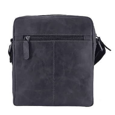 Bolso hombre Piel artesanal Nature Wildzone Negro